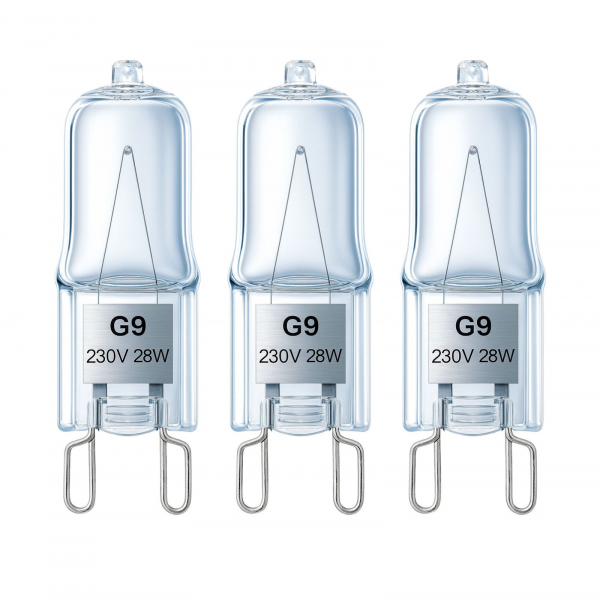 G9 28W 10er-Set Halogenlampen Stecksockellampe Stiftsockellampe Stiftsockellampen Birne Lampe